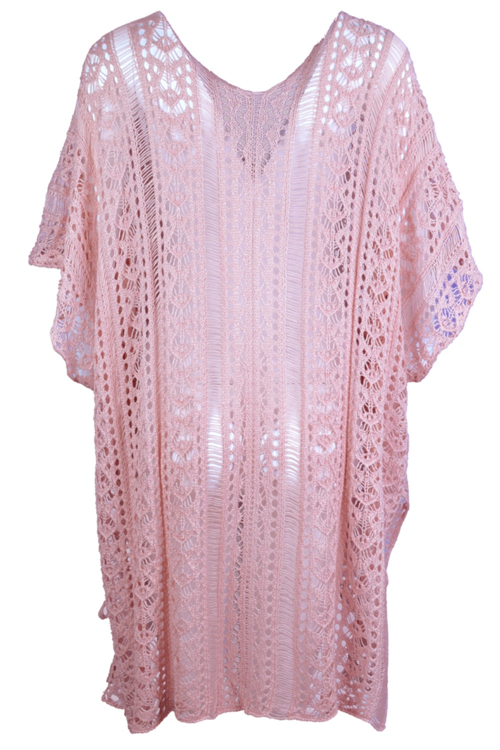 Angel Wings Cutout V-Neck Cover-Up with Tassel, 12 Colors