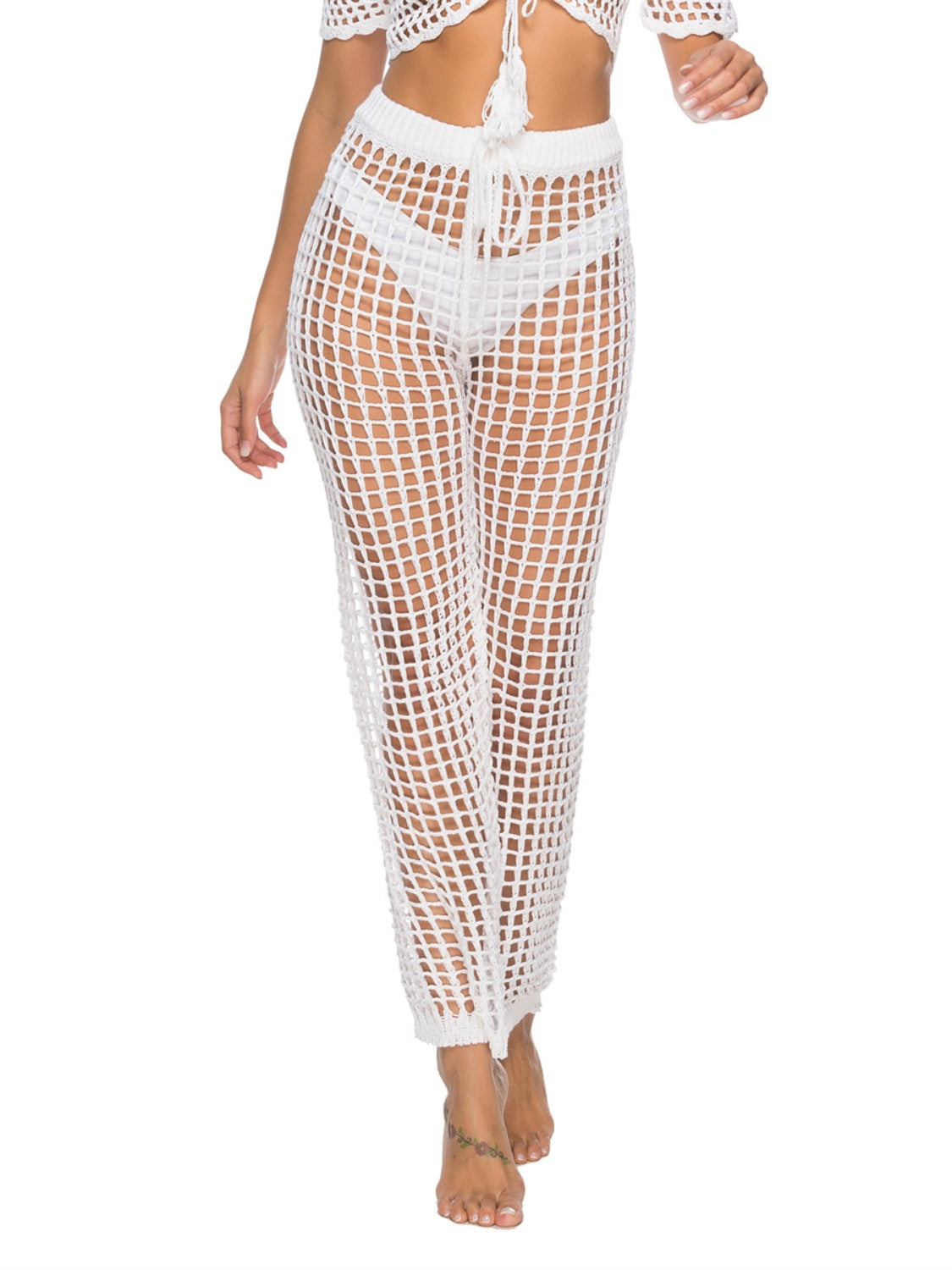 Cutout High Waist Swim Pants, 3 Colors