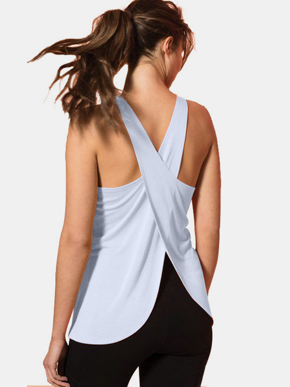 Crisscross Scoop Neck Active Tank, 5 Colors