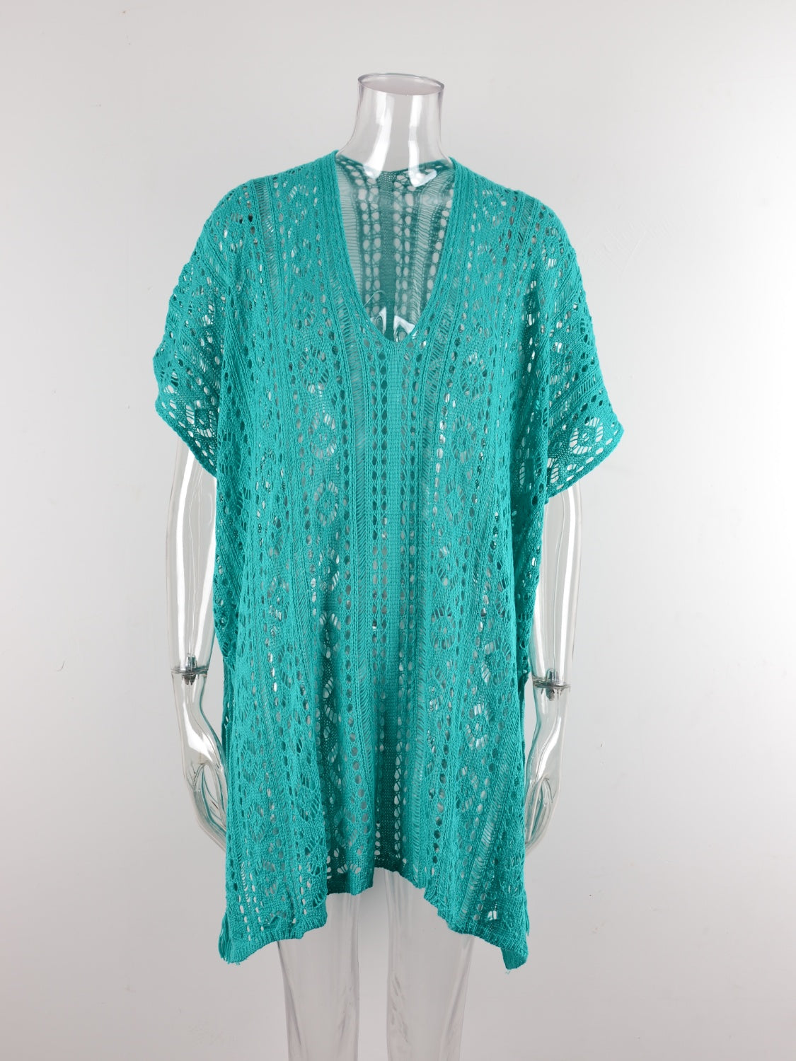 Angel Wings Cutout V-Neck Cover-Up with Tassel, 12 Colors