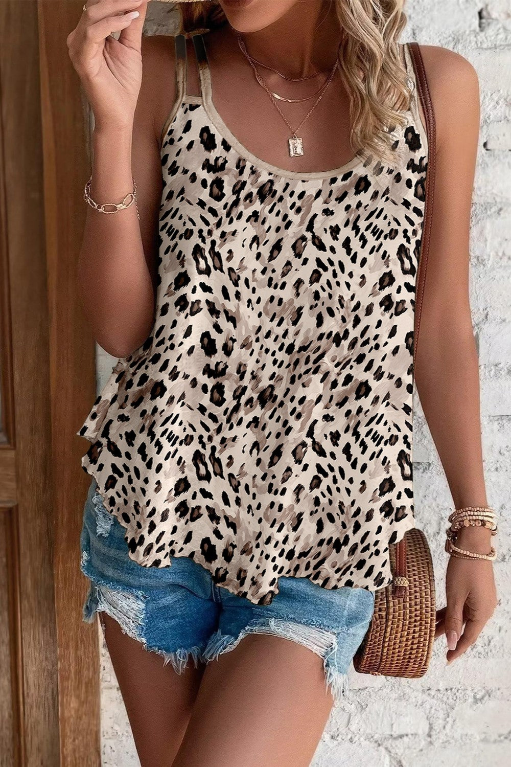 Printed Round Neck Cami, 3 Colors