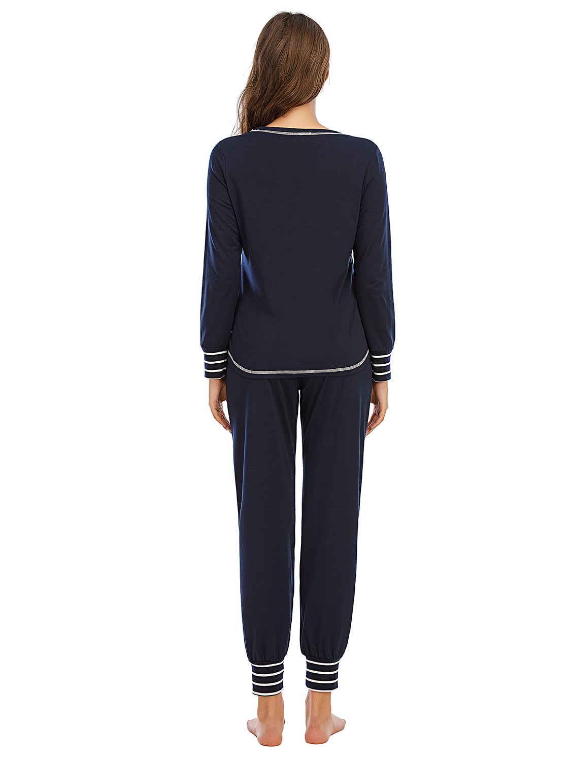 Round Neck Top and Pants Lounge Set, 3 Colors
