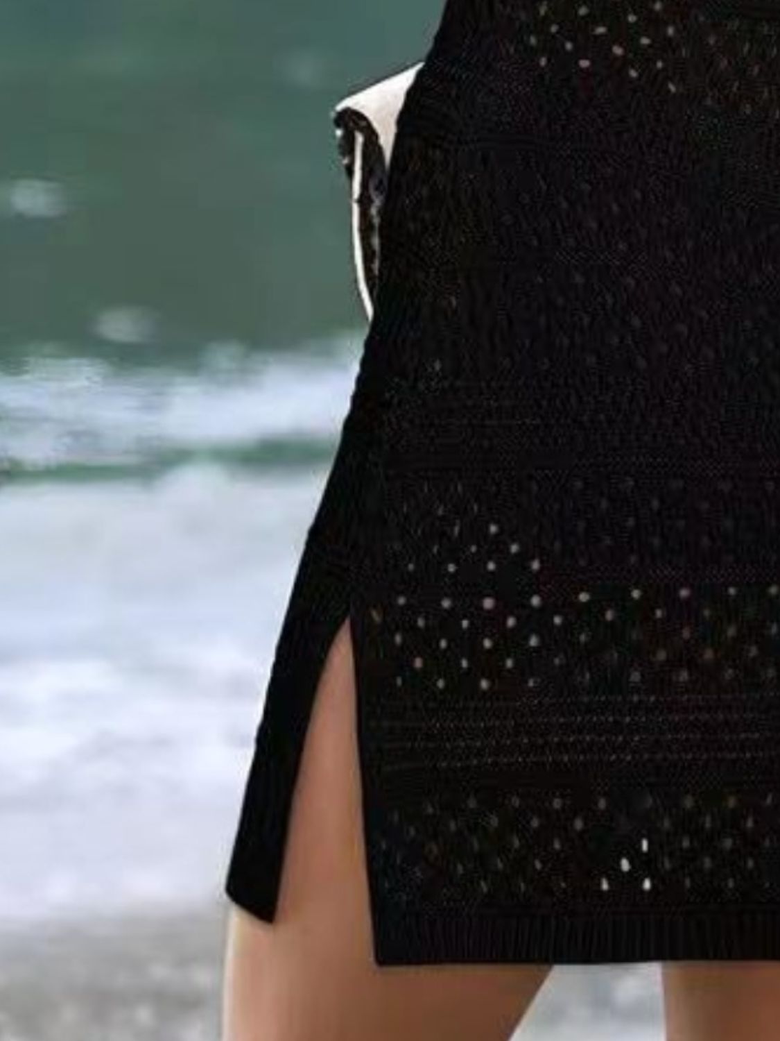 Openwork Scoop Neck Cover Up, 3 Colors
