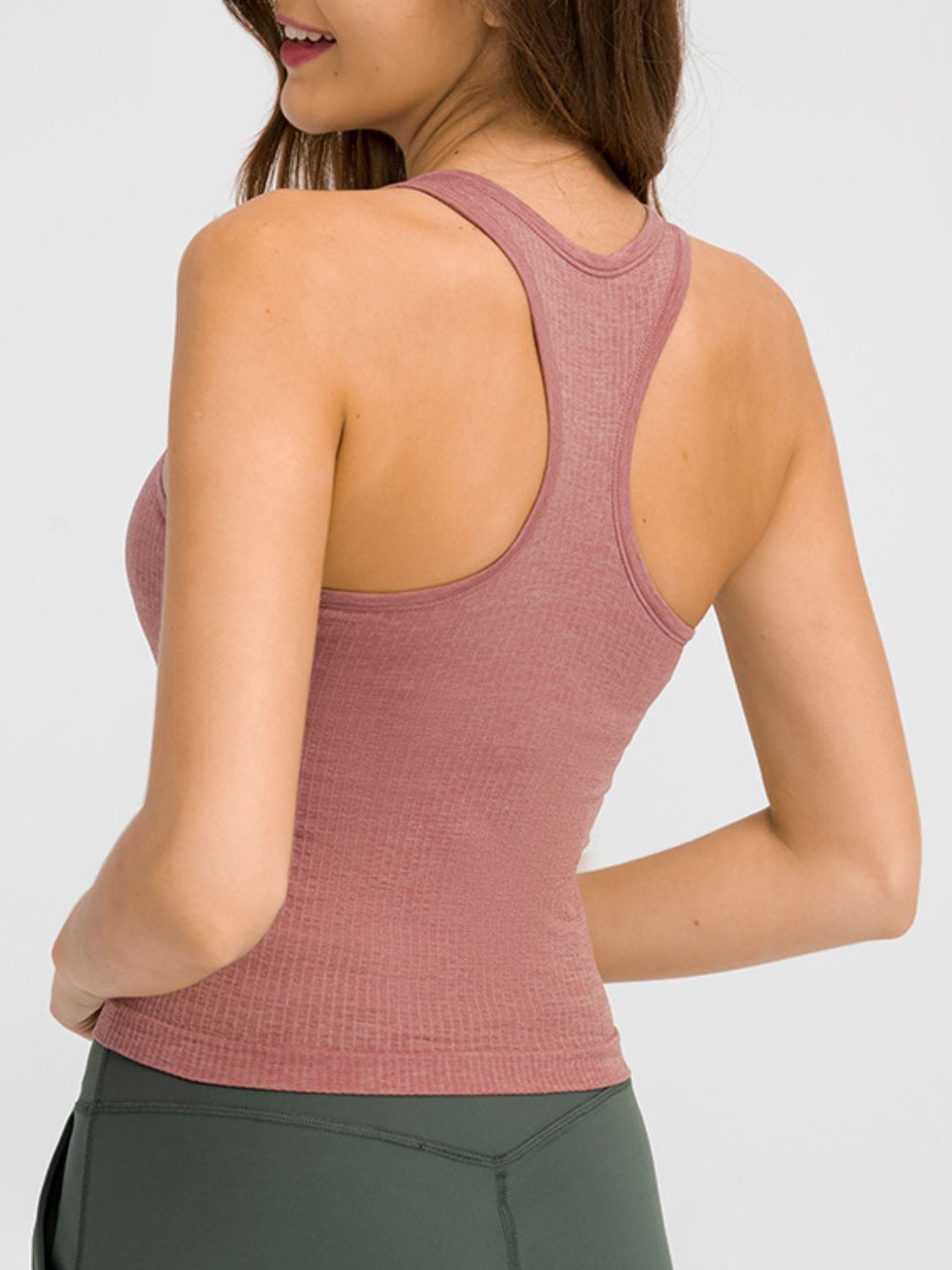 Millennia Round Neck Racerback Active Tank, 4 Colors