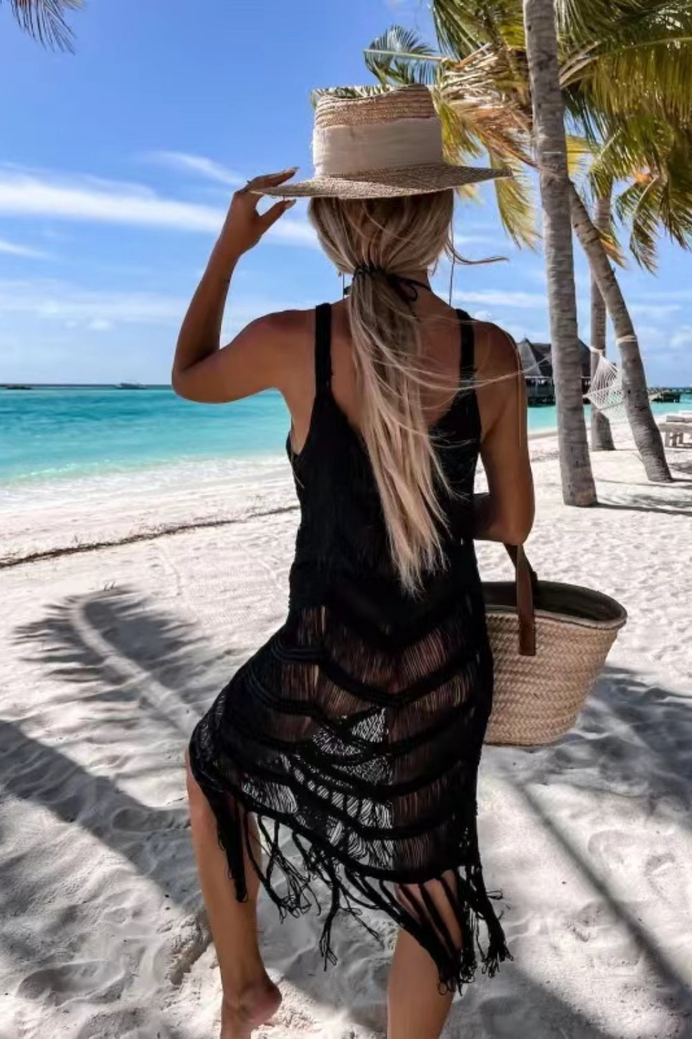 Fringe Scoop Neck Cover-Up, 3 Colors