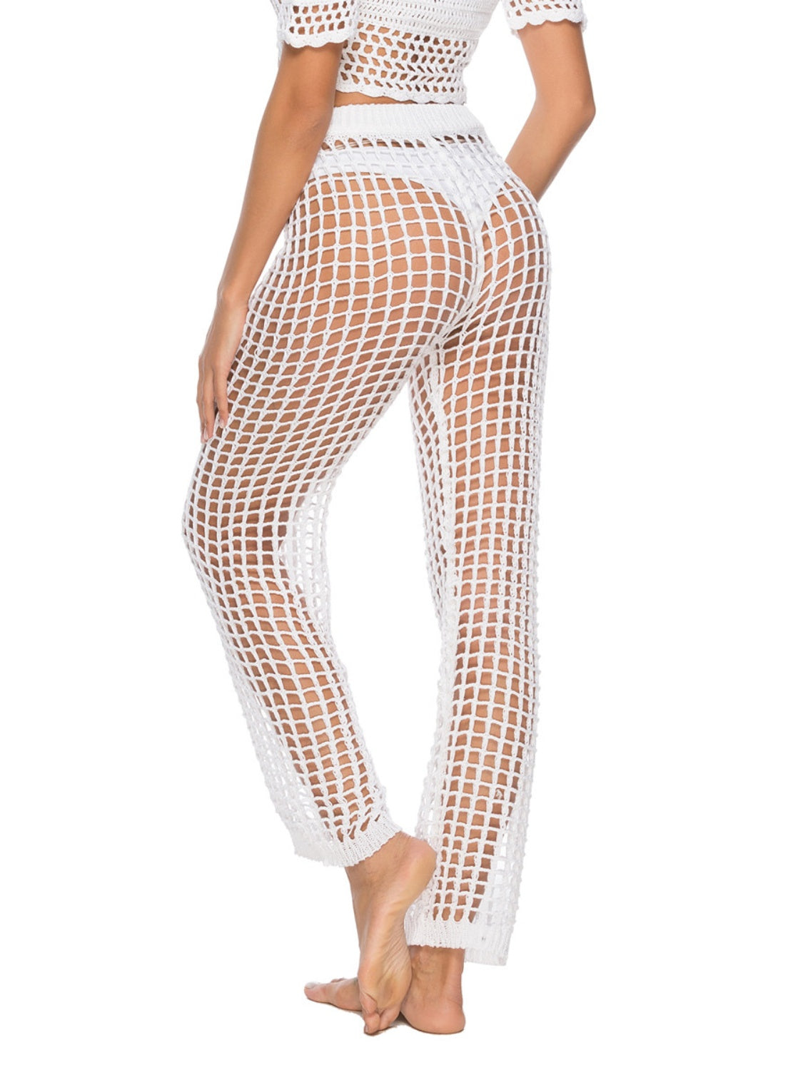 Cutout High Waist Swim Pants, 3 Colors