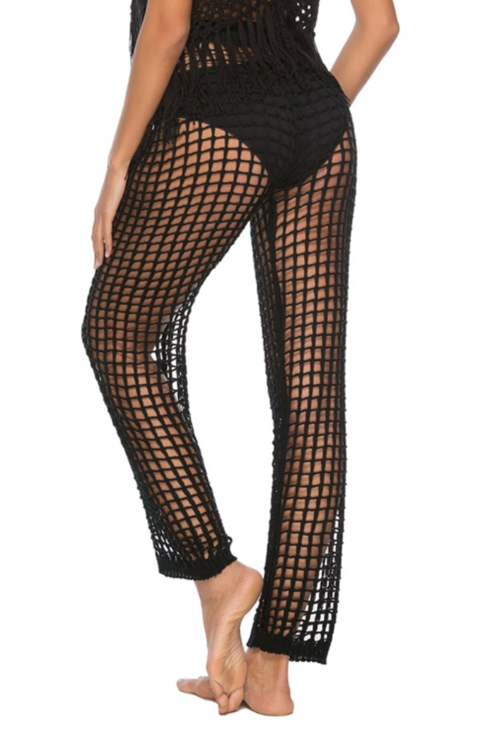 Cutout High Waist Swim Pants, 3 Colors