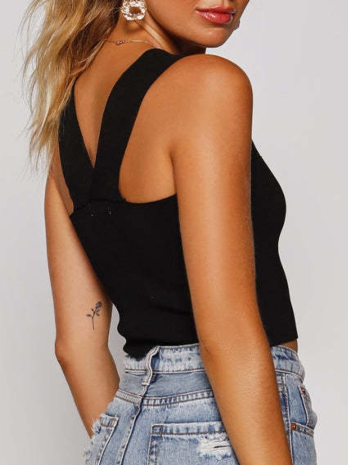 Square Neck Wide Strap Tank, 6 Colors