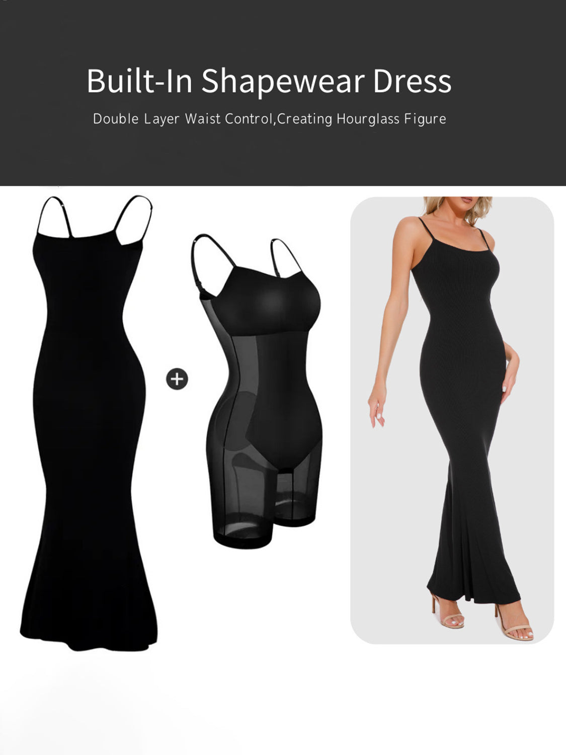 Basic Bae Built-In Shapewear Sleeveless Maxi Dress, 3 Colors