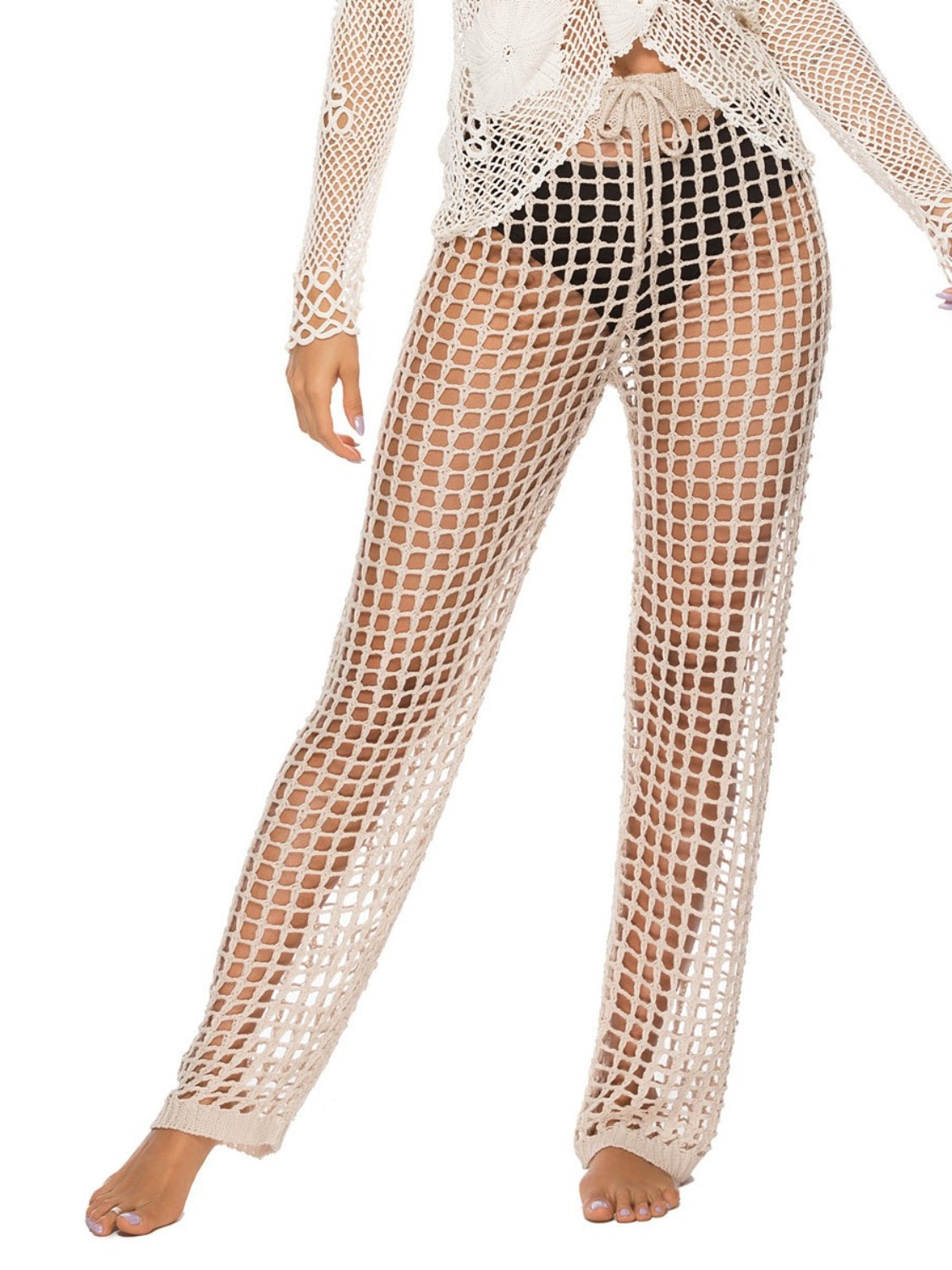 Cutout High Waist Swim Pants, 3 Colors