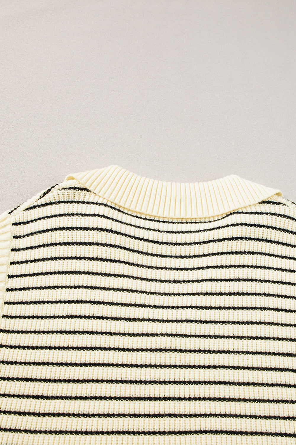 Striped Collared Neck Tank, 2 Colors