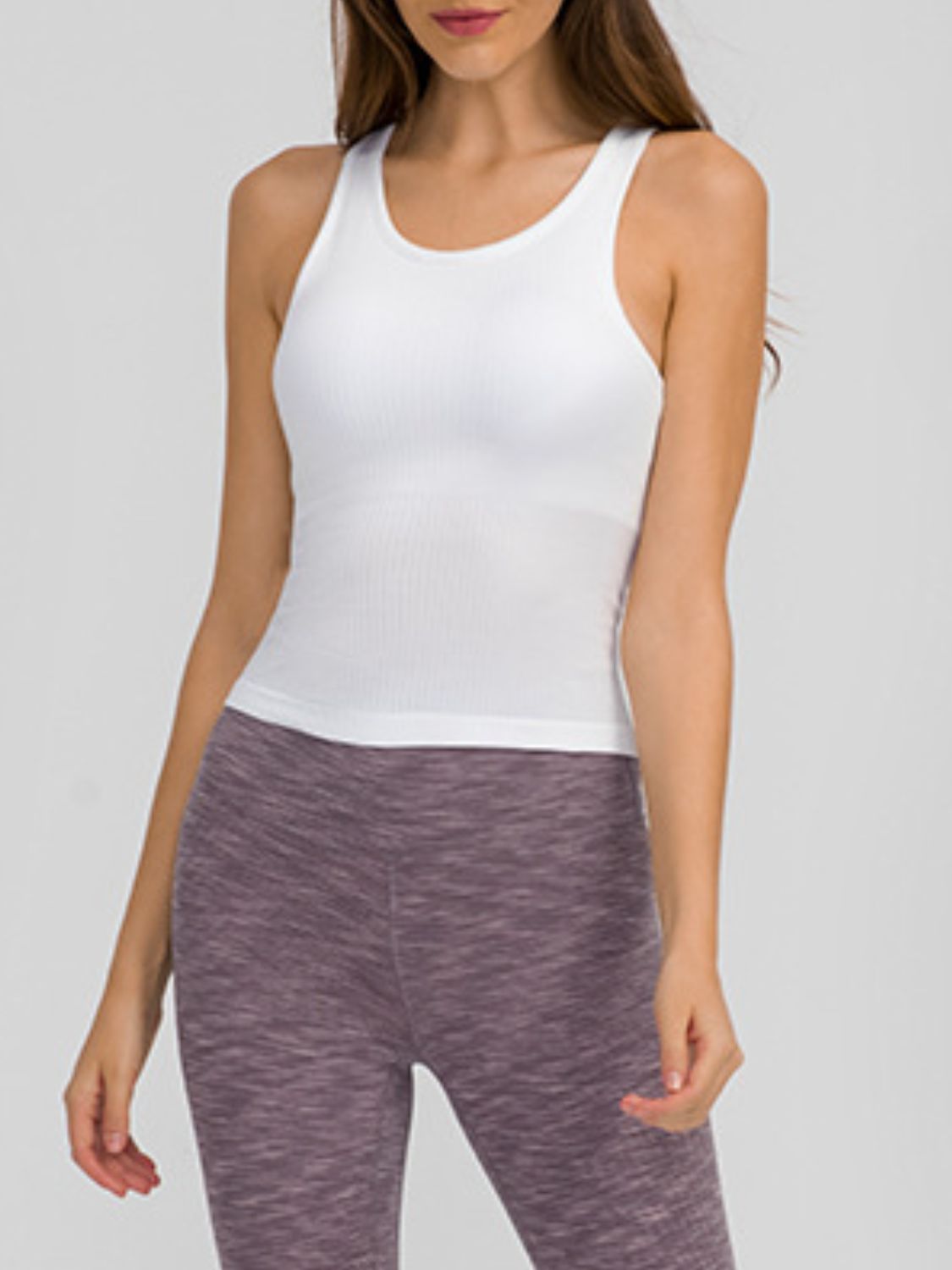 Millennia Round Neck Racerback Active Tank, 4 Colors