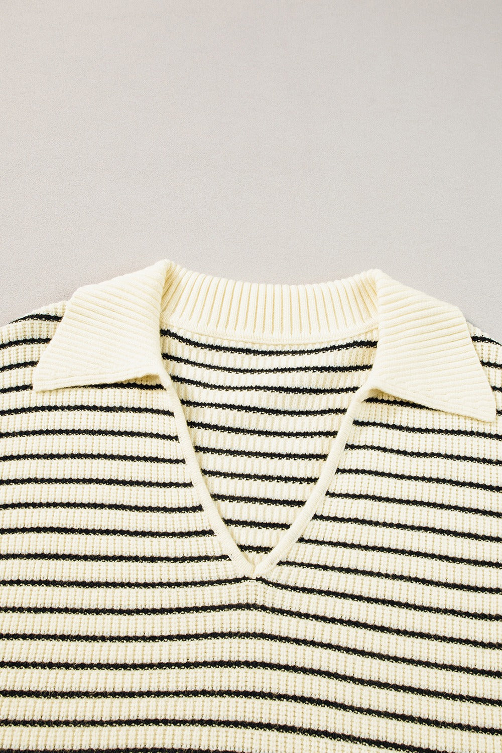 Striped Collared Neck Tank, 2 Colors