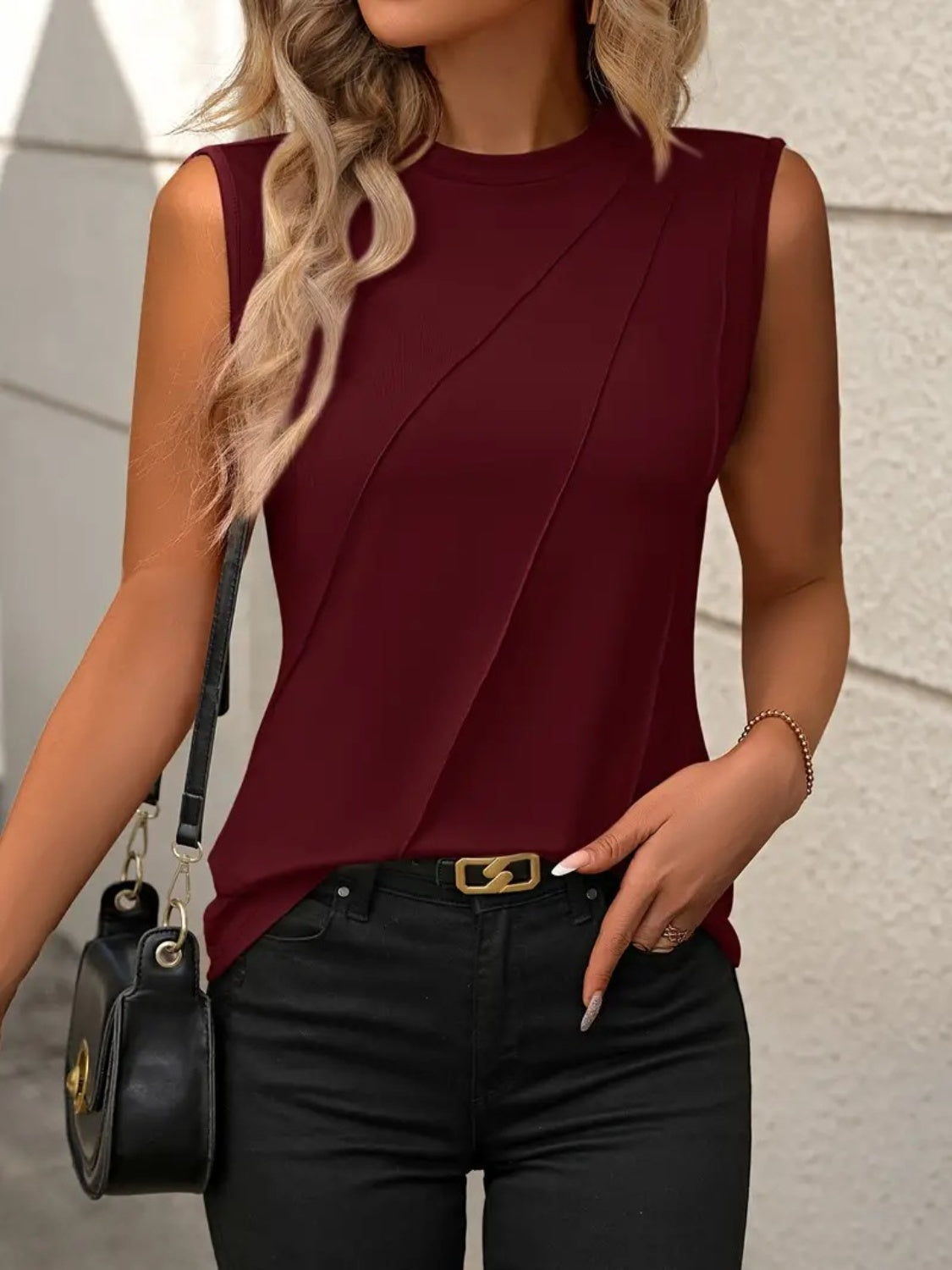 Round Neck Sleeveless Tank, 6 Colors